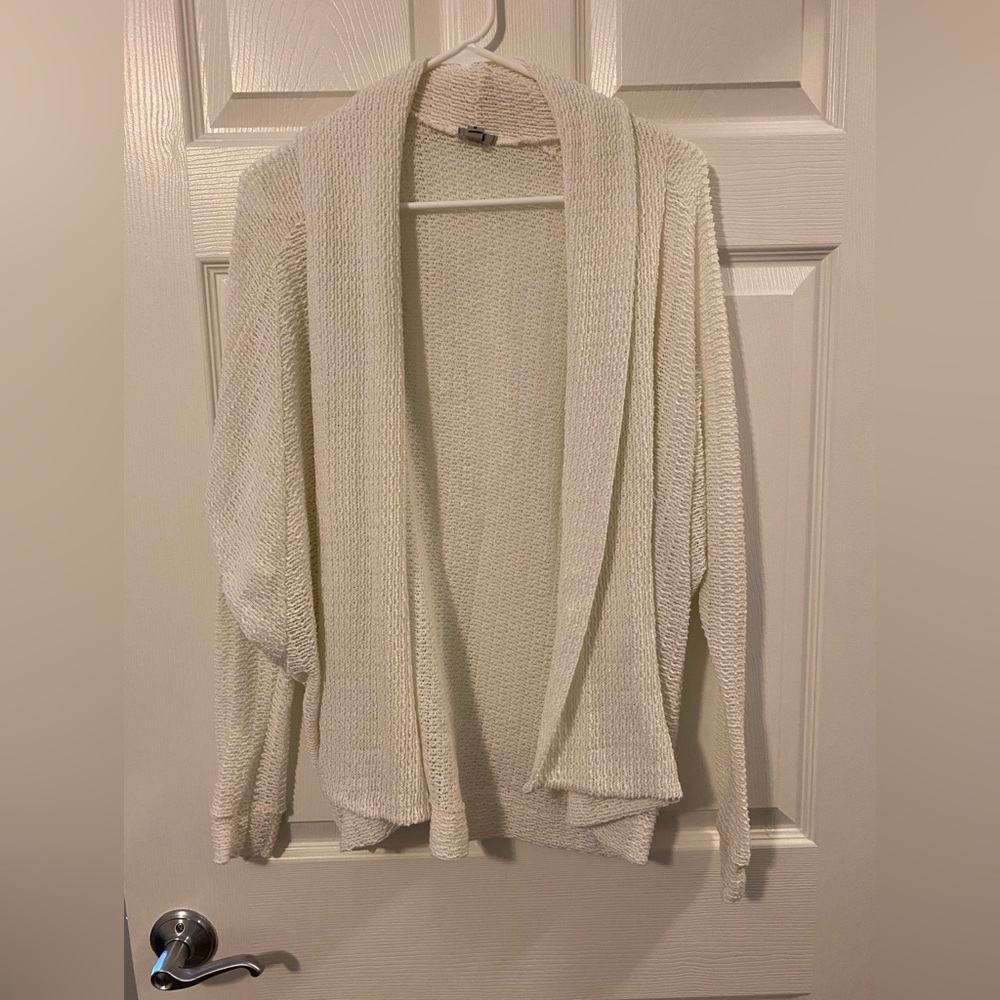 Cream Open Knit Cardigan